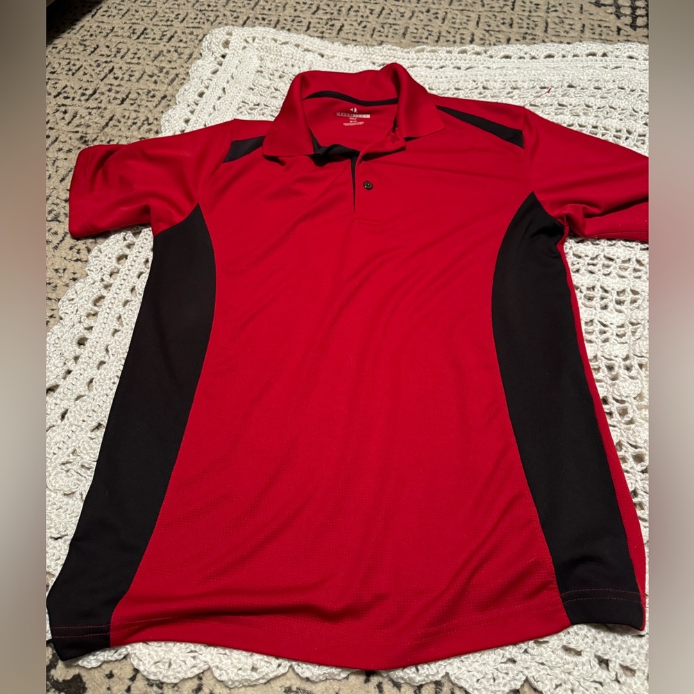 Red Grand Slam Golf polo Medium